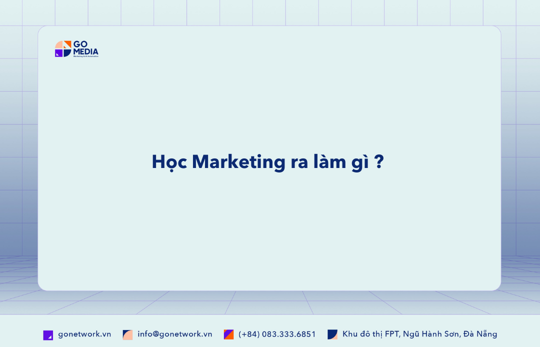 học Marketing ra làm gì