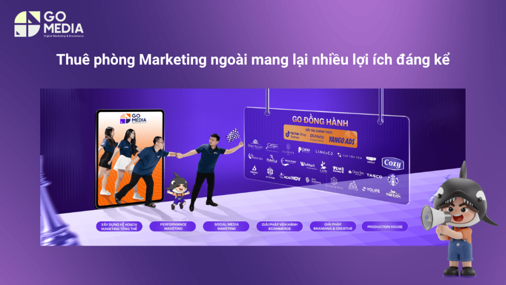 Thuê phòng Marketing ngoài mang lại nhiều lợi ích đáng kể