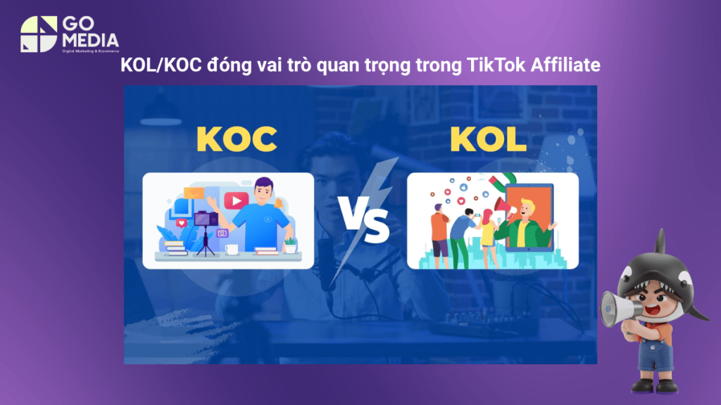 KOL/KOC đóng vai trò quan trọng trong TikTok Affiliate