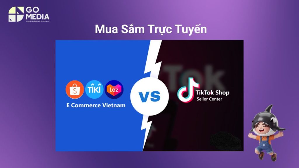 Bảng so sánh TikTok Shopping, Shopee Live và Facebook Live Shopping về thị phần, đặc điểm và hành vi người dùng.