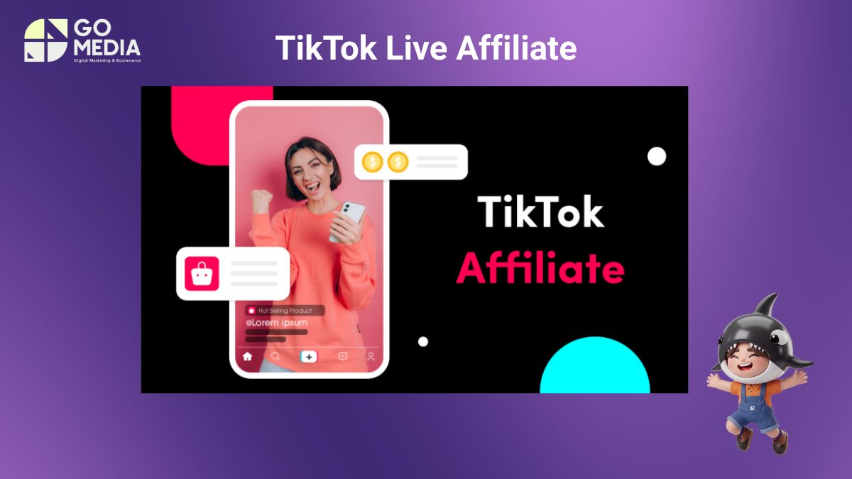 Minh họa TikTok Live Affiliate giúp nhà sáng tạo livestream bán sản phẩm trên TikTok Shop và nhận hoa hồng từ mỗi đơn hàng thành công.