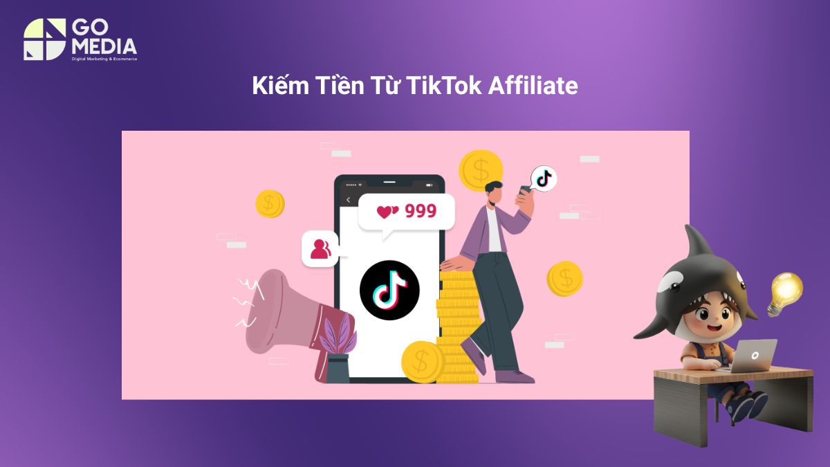 Quy trình 5 bước bắt đầu TikTok Affiliate Marketing từ đăng ký tài khoản đến theo dõi hiệu quả bán hàng.
