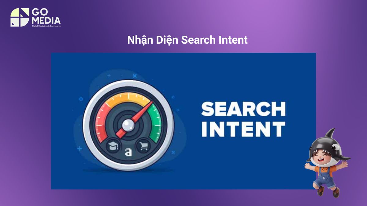 Minh họa phân tích trang kết quả Google (SERP) để xác định Search Intent thông qua bài viết, People Also Ask, Featured Snippet và từ khóa liên quan.