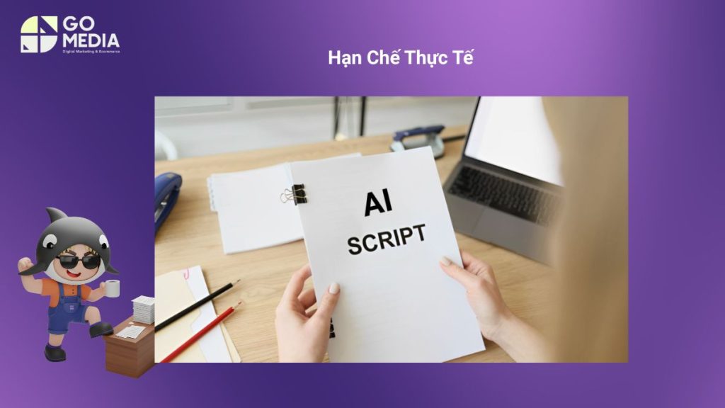 Những hạn chế của dịch vụ sản xuất video AI và các trường hợp vẫn cần quay dựng truyền thống.