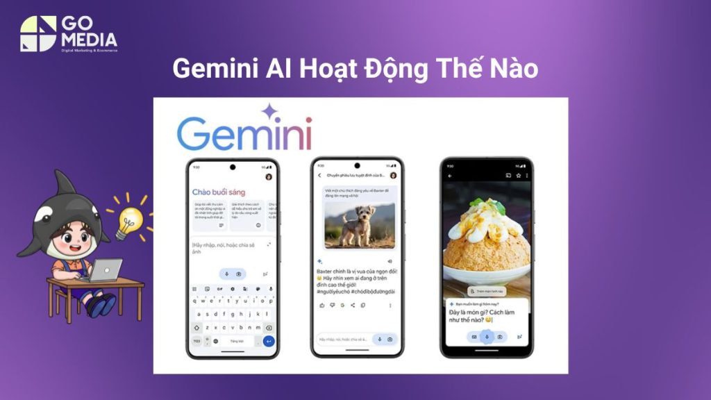 Gemini AI hỗ trợ người dùng ngay trong Gmail, Google Docs, Google Sheets và Android để viết nội dung, phân tích dữ liệu và quản lý công việc.
