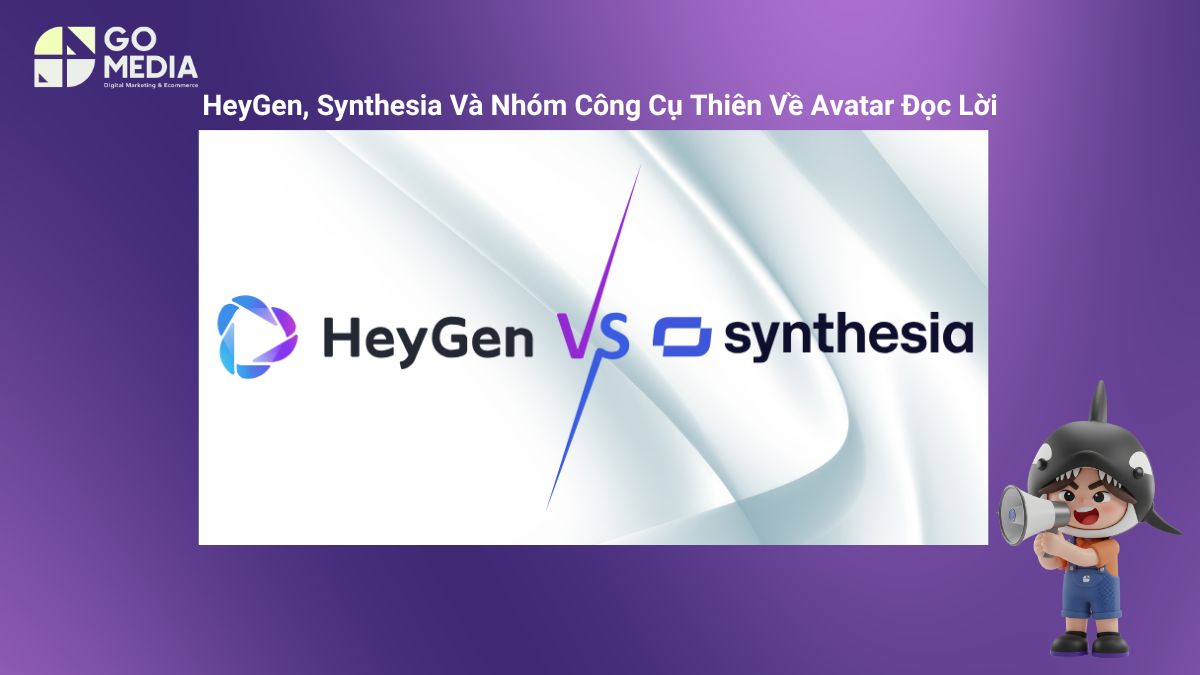 HeyGen và Synthesia là các công cụ AI tạo video avatar giúp tạo người dẫn ảo đọc lời, phù hợp cho đào tạo nội bộ và truyền thông doanh nghiệp.