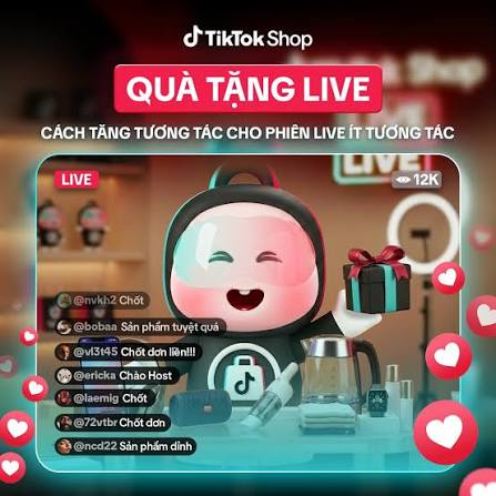 Nhà sáng tạo nhận quà tặng TikTok trong phiên livestream để tạo thu nhập.