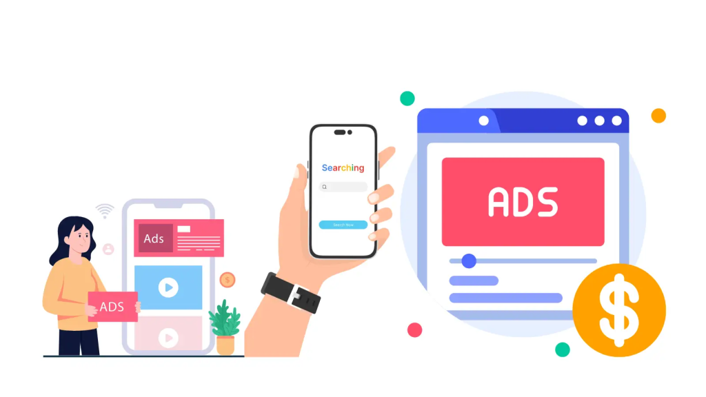 Chuyên gia digital marketing thiết lập chiến dịch quảng cáo trực tuyến.