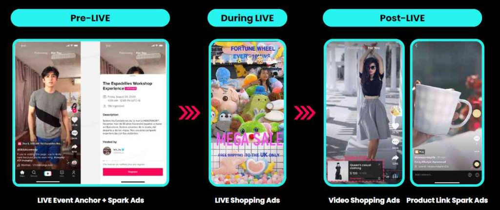 Người bán chuẩn bị livestream bán hàng trên TikTok Shopping.