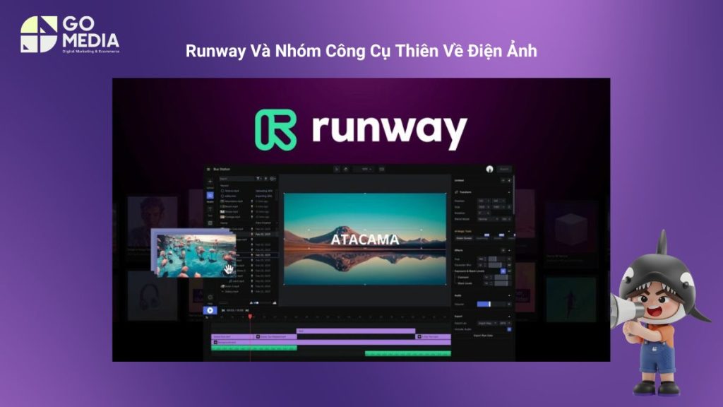 Runway ML là nền tảng AI tạo và chỉnh sửa video chuyên nghiệp, nổi bật giữa các công cụ như Sora, Pika, Kling và Google Veo.