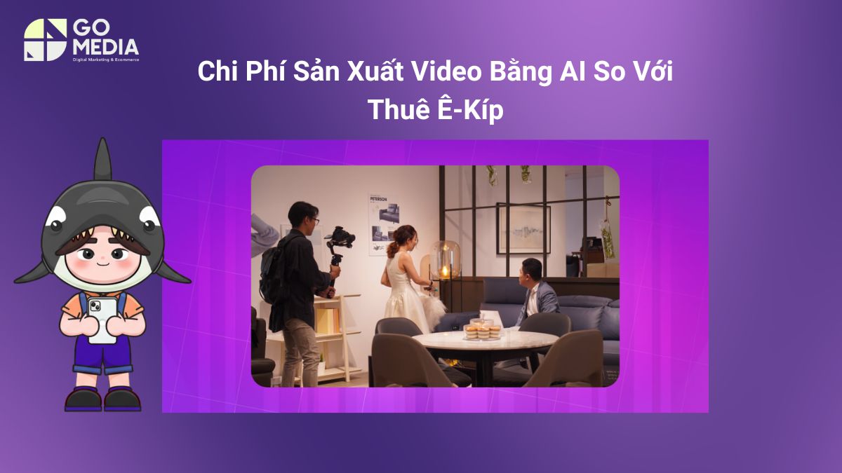 So sánh chi phí sản xuất video bằng AI và thuê ê-kíp quay dựng truyền thống theo ngân sách và quy mô dự án.