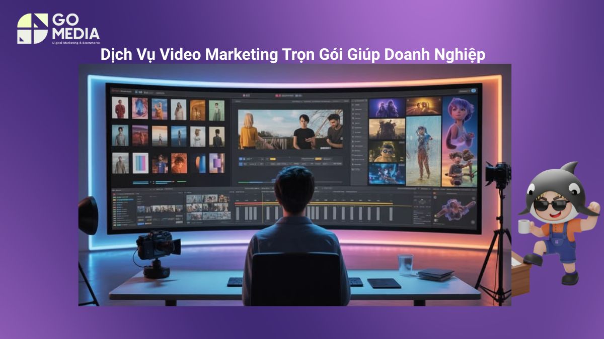 Dịch vụ video marketing trọn gói hỗ trợ doanh nghiệp từ xây dựng chiến lược, sản xuất video đến đo lường hiệu quả chiến dịch.