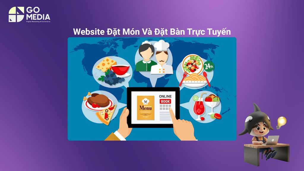 Website F&B với tính năng đặt món và đặt bàn trực tuyến