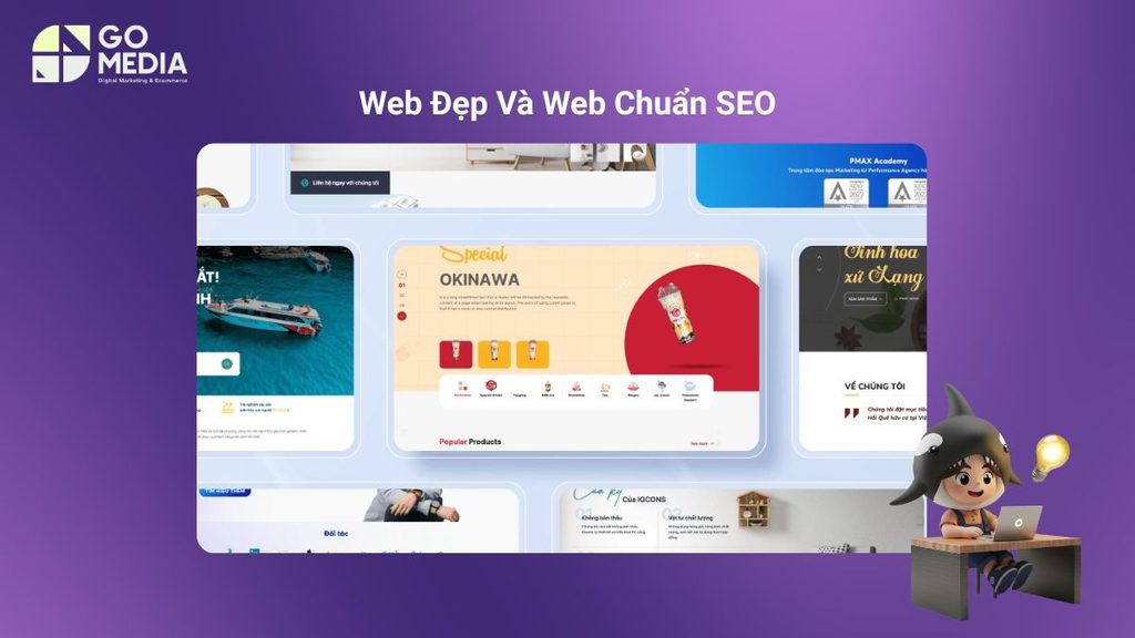 So sánh web tự làm, web đẹp và web chuẩn SEO