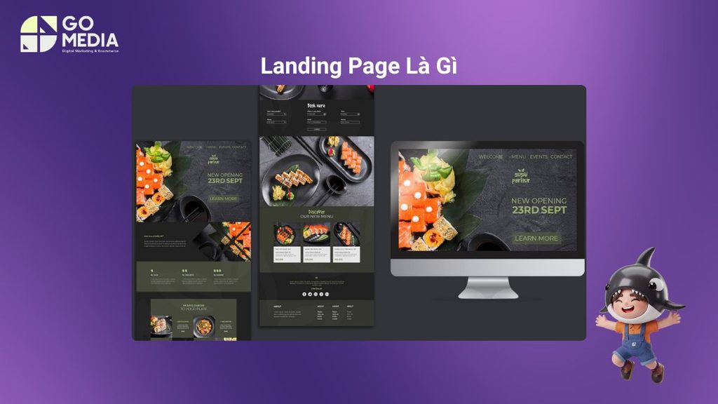 Landing page là trang web độc lập tập trung vào một mục tiêu chuyển đổi duy nhất như đăng ký, để lại thông tin hoặc mua hàng.