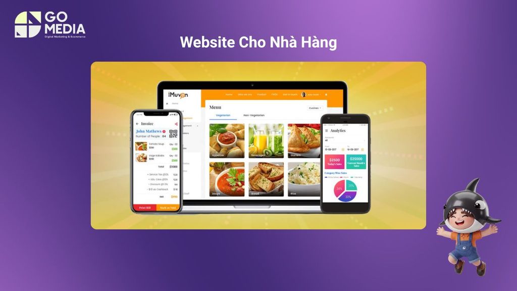 Các tính năng website nhà hàng giải quyết nhu cầu đặt bàn online, hình ảnh món ăn và SEO địa phương.