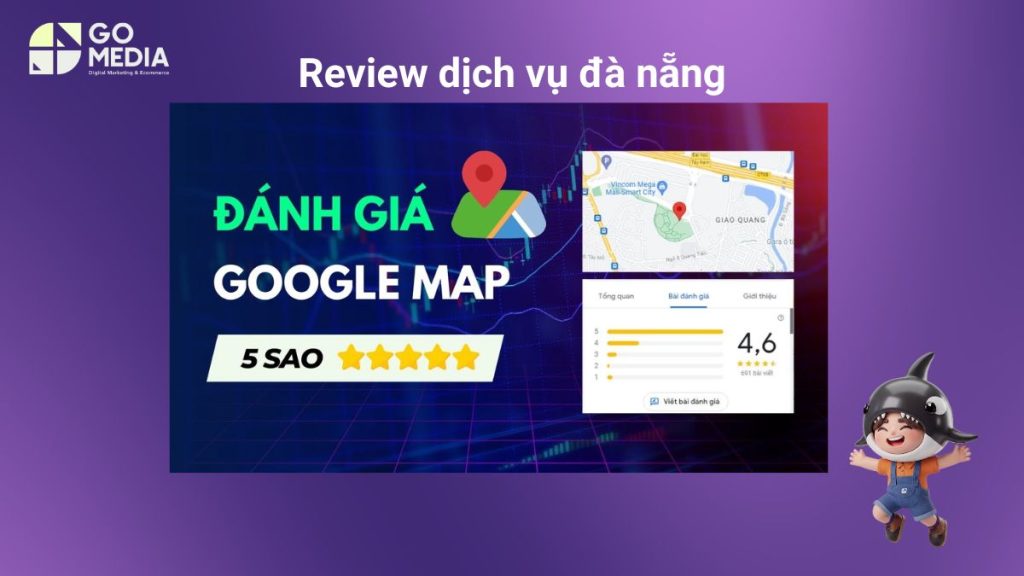 Minh họa việc sử dụng đánh giá Google Maps như một nguồn tham khảo khi review và lựa chọn dịch vụ tại Đà Nẵng.