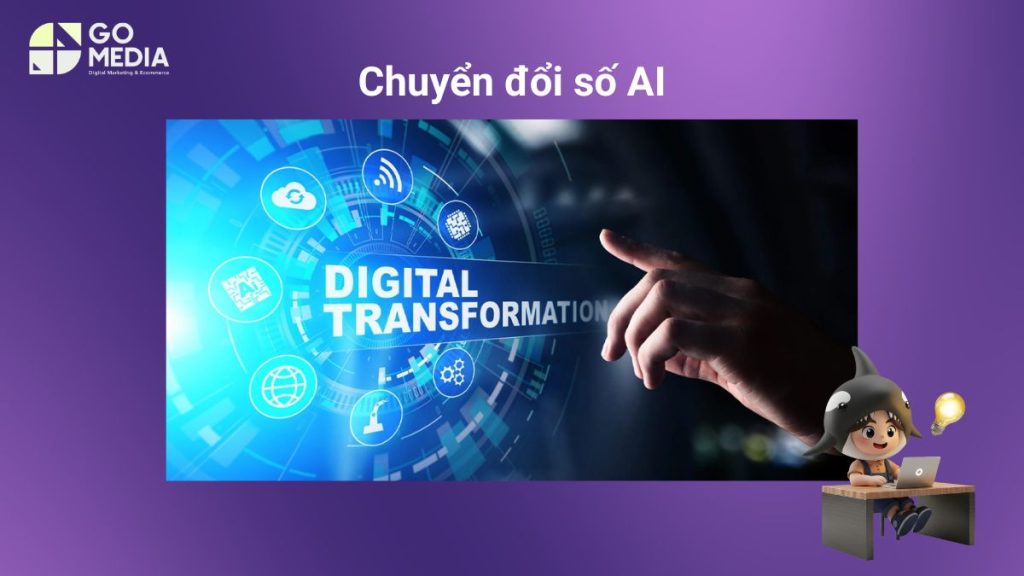 Minh họa chuyển đổi số AI tại Đà Nẵng, so sánh số hóa quy trình truyền thống với việc ứng dụng AI để phân tích dữ liệu, dự báo và tự động hóa.
