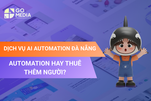 Minh họa dịch vụ AI Automation Đà Nẵng, so sánh tự động hóa quy trình bằng AI với việc tuyển thêm nhân sự để xử lý công việc thủ công.