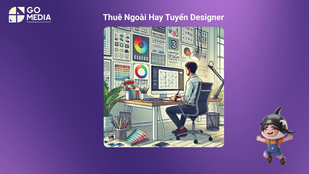 Thuê ngoài hay tuyển designer nội bộ cho doanh nghiệp, so sánh chi phí và khối lượng công việc thiết kế